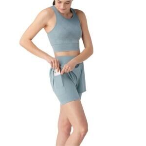 Smartwool Lead Blue Women's Intraknit Active Lined Shorts L